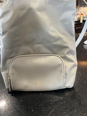 Samsonite Pale Pink Interior Tote with Gold Zip Pull